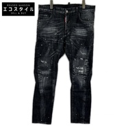 Dsquared2 S74LB1360 黑色純棉機車牛仔褲 / 機車牛仔褲 48 號 [二手]