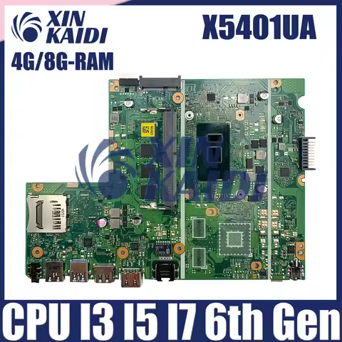 For ASUS X541UAK X541U F541U A541U X541UVK Mainboard I3 I5 I7 CPU 4GB 8GB-RAM VivoBook 6050A3044101 