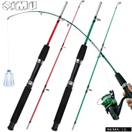SIMULR Spinning Rod, 2 Sections 1.0m Length Fishing Rod, High Quality 107g Lure Weight Carbon Travel