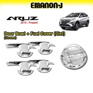 HC CARGO Perodua Aruz 2 In 1 Door Handle Bowl Cover + Fuel Cap cover - Chrome (5 Pcs/Set)