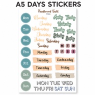 Days Months Lettering Sticker / Planner Sticker / Journal Sticker / Diary Sticker / Journal Decorati