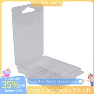 100 Packs Wax Melt Clamshells Molds Square, 6 Cavity Clear Plastic Cube Tray for Candle-Making & Soa