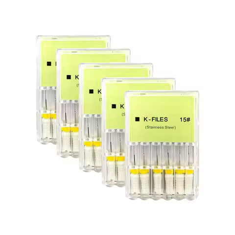 5boxes Dental K Files Hand Use 6# 8# 10# 15# 20# 25mm 28mm Stainless Steel Dental files Root Canal E
