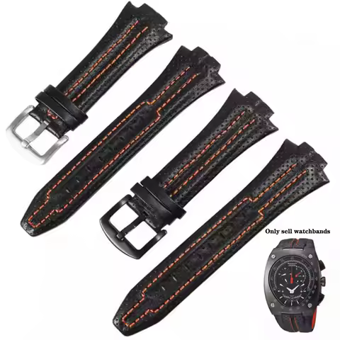 Genuine Leather Watch Strap for Seiko sportura SNL029P2 SNL021P1 SNA595P2 SNL017P1 Watchbands 15X27M