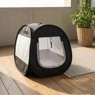 Zippered Mesh Pet Tent Enclosed Foldable Pet Tent Pet Gear Cube-Shaped Breathable