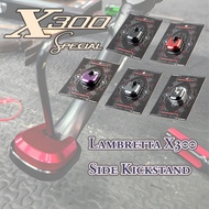 Motorcycle Accessories Parts For LAMBRETTA X300  Aluminum Alloy Kickstand Enlarger Cover Protector f