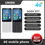 DOOV 0A R77 4G Smart Touch Screen Keypad Mobile Phone Without Camera 3Gb+32Gb 2100Mah 2.8 Inch 3G