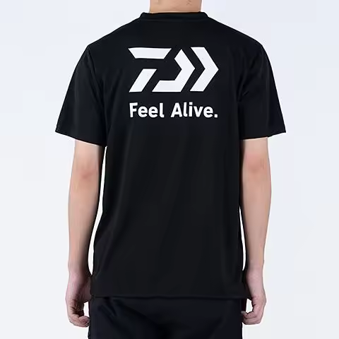 2026 Fishing Pescia Daiwa Team 2026 Men's Summer Cotton T-Shirt Comfortable High-Quality Retro-Inspi