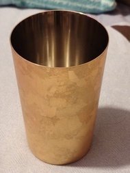 Shi-moa 日本製造 純金箔中空不鏽鋼啤酒/水杯