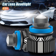 LOOKSHOW 1Pc 12V H7 H11 H8 H9 9006 HB4 Car Lens Headlight Led Fog Light Bulb LED Fog Lamp White Yell