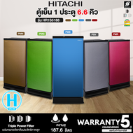 HITACHI ตู้เย็น ละลายน้ำแข็งอัตโนมัติ ตู้เย็นเล็ก ฮิตาชิ 6.6 คิว รุ่น HR1S5188MN Freezer ราคาถูก จัดส่งทั่วไทย เก็บเงินปลายทาง รับประกันศูนย์ 5 ปี