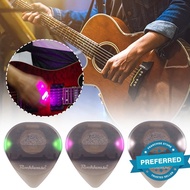 Led Glowing Guitar Pick Food-grade Plastic Guitar Touch Instrument Gift Guitar Glowing Stringed F3n7