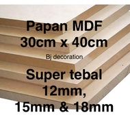 Super thick 30x40 MDF board, factory price 12mm, 15mm, 18mm