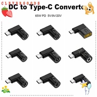 CLEVERHD Converter 5.5X2.5 7.4X5.0 4.5X3.0mm 5v 9v 12v Laptop Charger DC to Type C for //