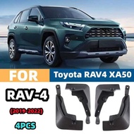 For Toyota RAV4 XA50 2019~2022 RAV 4 Hybrid 4Pcs Car Mud Flaps Cover Front Rear Wheel Mudgrds Splash