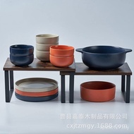 Shelf Countertop Shelf Iron Kitchen Seasoning Rack Seasoning Bottle Multi-Layer Wooden Seasoning Box