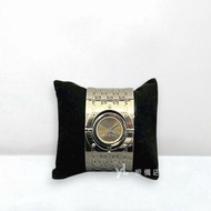 GUCCI Toile寬手鐲石英錶YA112401