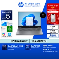 [แถมเครื่องฟอกส่งตามหลัง] HP OmniBook 7 | Intel Core Ultra | Arc Graphics | 16" 2.5K/2K IPS | Copilo
