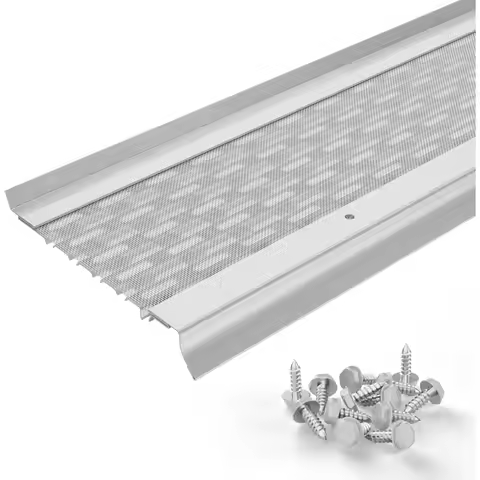 5” Gutter Guards Leaf Protection, A Contractor-Grade Gutter Guard from Manufacturer, Domestic Alumin