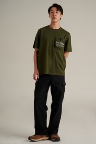 Mc JEANS เสื้อยืดแขนสั้นผู้ชาย คอกลม สีเขียว (The Journey Collection – เดอะ เจอร์นี่) MTTZA62