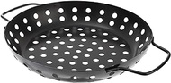 Yardwe Bbq Drain Pan Stove Grill Camping Bbq Non Stick Griddle Vegetable Basket Fish Grill Basket Grill Cage Grill Tray Camping Barbecue Pan Grilling Tray Bakeware Spray Paint Barbecue