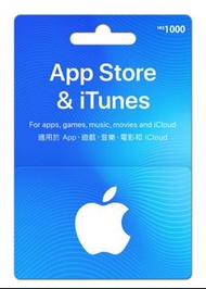 Apple iTunes App Store Gift Card $1000  面值 Face Value