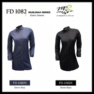 Muslimah Baju Korporat Denim Soft Uniform FD- 1082 N / FD- 1082 K