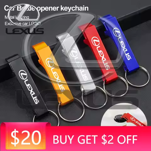 Emblems Car Bottle Opener Keychain Multifunctional Keyring Gift For Lexus F SPORT RX300 IS200 IS250 