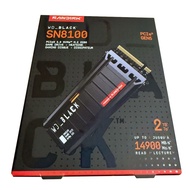 WD 2TB WD_BLACK SN8100 PCIe Gen5 NVMe M.2 SSD w/ Heatsink (R:14900MB/s), WDS200T1XHM