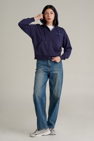 Mc JEANS เสื้อกันหนาว ฮู้ดดี้ ผู้หญิงแขนยาว MJHP257 งานสกรีนทั้งด้านหน้า - หลัง เนื้อผ้าสัมผัสนุ่มสบ