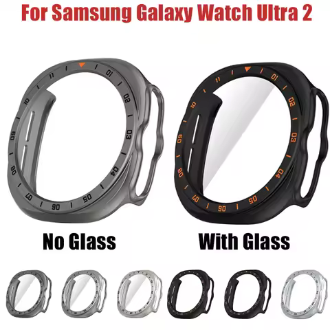 For Samsung Galaxy Watch Ultra 2 Hard Case Tempered Glass Screen Protective Cover For Galaxy Watch U