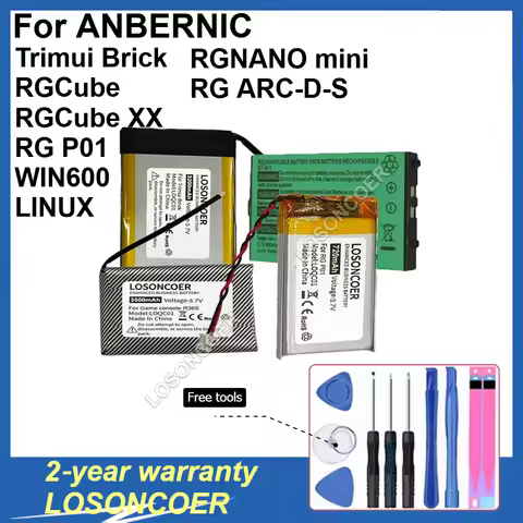 Game Console Battery For ANBERNIC RG ARC-D-S LINUX Trimui Brick RGCube XX RGNANO mini RGP01 WIN600
