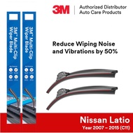3M Multi-Clip Wiper Blades for Nissan Latio C11 (22" + 16")