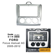 Frame panel 2 din headunit 9 inch Ford focus manual ac