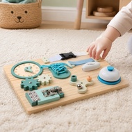 Educational Busy Board Hands-on Wooden Busy Board