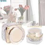 YVE 5g 10g 20g 30g 50g Empty Makeup Jar, Portable Square Face Cream Bottle, Durable Refillable Trans