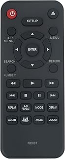 NC087UH NC095UL NC081UH Replace DVD Player Remote Control Compatible with SANYO DVD Player FWBP506FF