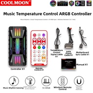 Coolmoon | ARGB PWM Temperature Control Fan Splitter