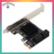 JIHENGS PCI-E SATA 1X 4X 8X 16X การ์ด PCI Express ไปยัง SATA 3.0 2-Port SATA III 6Gbps อะแดปเตอร์ขยา