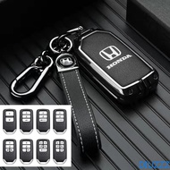 Zinc Alloy Cover Remote Key Case For Honda Civic CRV HRV Accord Pilot Fit Freed Vezel Odyssey 2018 -