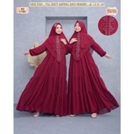 [✅New] Kd 11981 (Isi 2) Asya Syari Jilbab Full Ceruty Babydoll Ainun