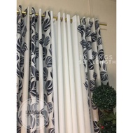 NON BLOCK OUT Curtain Colindale/Grey Combi Plantito/Plantita Classy Home - 10 rings