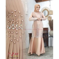 Gamis Tille Rempel duyung selendang ceruty original realpict / Gamis Tille Premium / Gamis Tille Rem