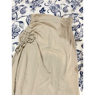 FWDAILY KNOT SKIRT BEIGE