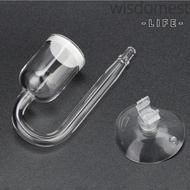 WISDOMEST Glass Aquarium CO2 Refiner, Mini Size Glass CO2 Dissolver Diffuser, Durable High Transpare