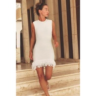 LHL90 - White Knit Tassel (S,M,L) - Dress