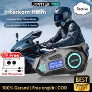 JQVITEK L09 Motorcycle Bluetooth Headset Helmet Intercom 6-Riders Intercom Simultaneously