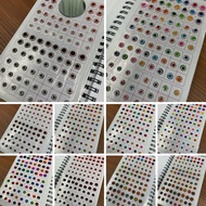 Bindi/ Pottu/ Sticker Pottu Booklet - Ananya cocktail Stone Border & Single stone -960 bindi