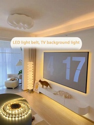 Led 燈帶,1m/2m/3m/5m 電視背景裝飾燈,室內,鏡櫃,書桌和檯燈