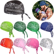 1 x Breathable Quick Dry Bandana Pirate Cap Helmet Liner Cooling Bicycle Headscarf Cycling Hat Headband for Men and Women